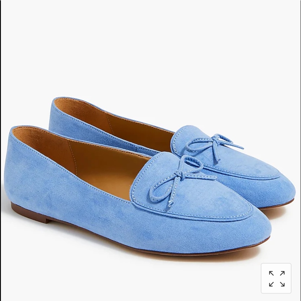 J CREW FACTORY WOMENS BOW LOAFERS SIZE 8.5